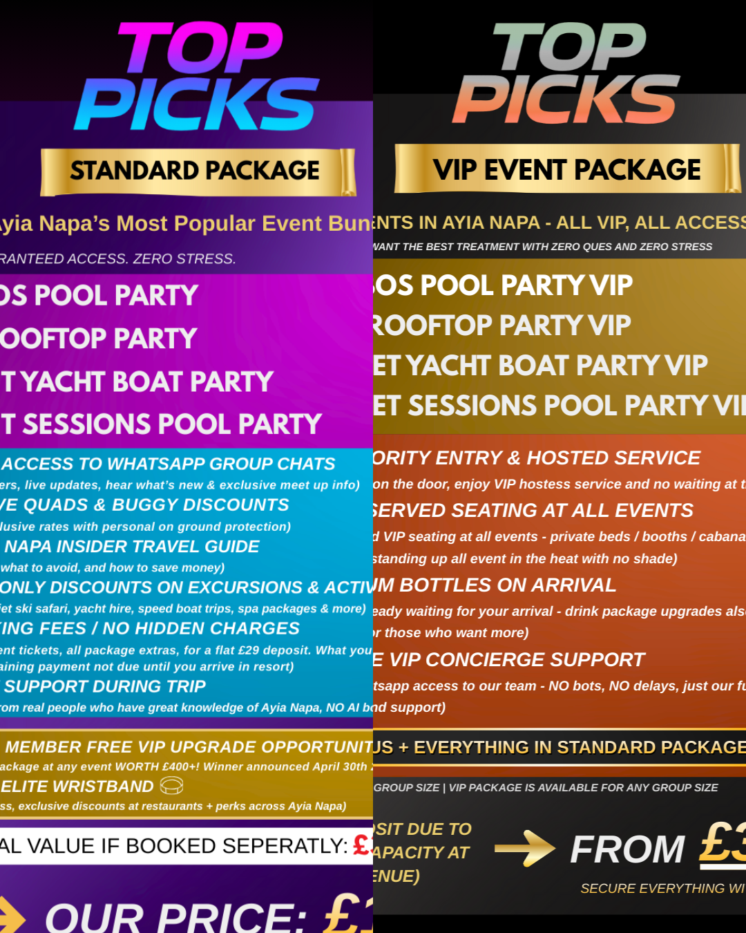 EVENT PACKAGE(S)