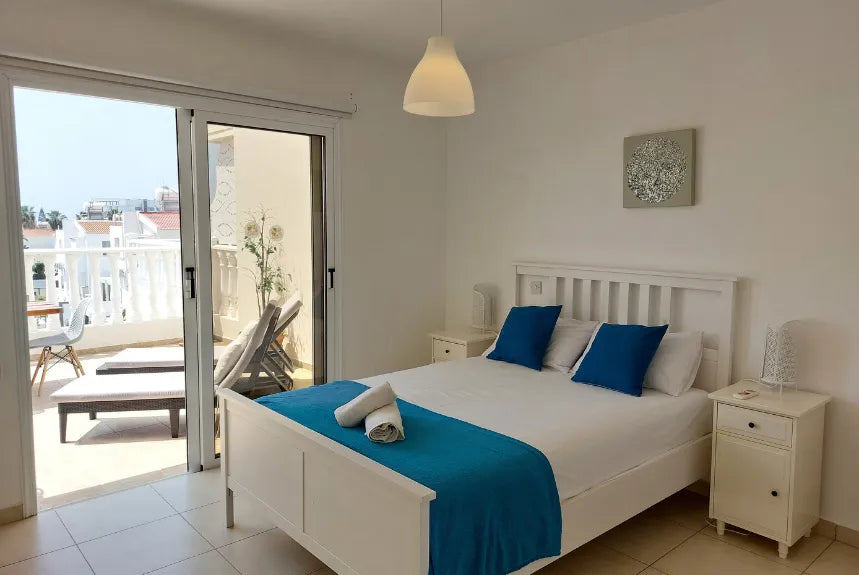 2-Bedroom Apartment, Steps from Nissi Beach & Pool Access (Sleeps up to 5) #002